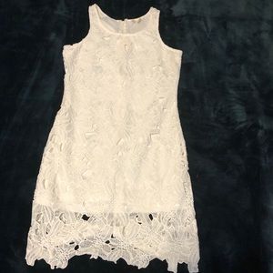 Japna Soft White Lace Dress w/ an attached lining